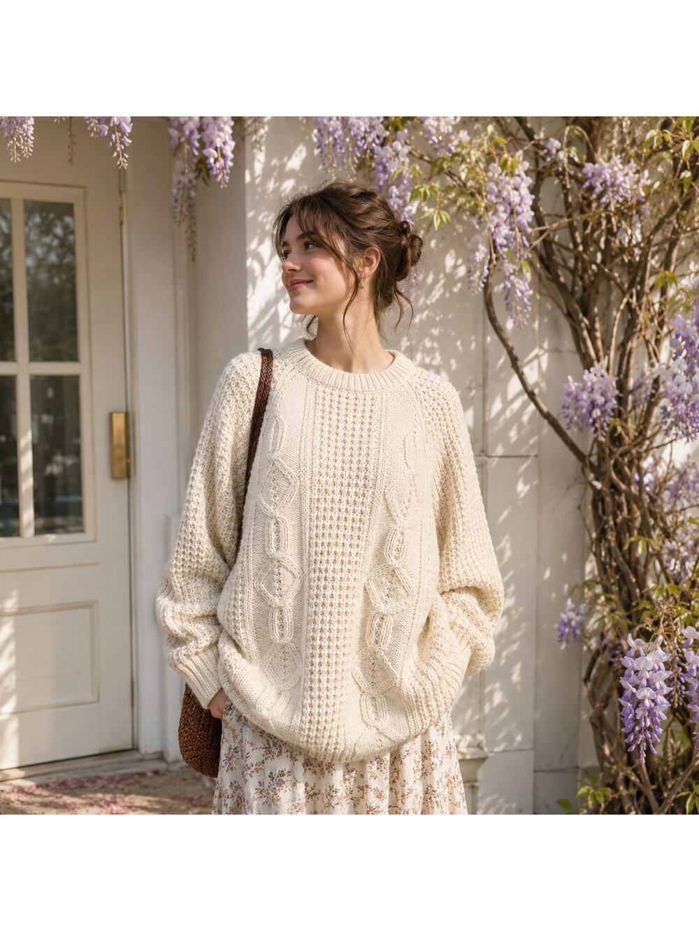 Cornel SZ L/XL VTG Hand Loomed Ireland Chunky Rory Gilmore Alternative Sweater